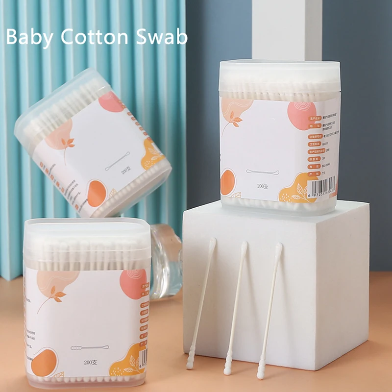 Baby Products Organic - Çubuklar Pamuk 400 ADET Organik Bebek