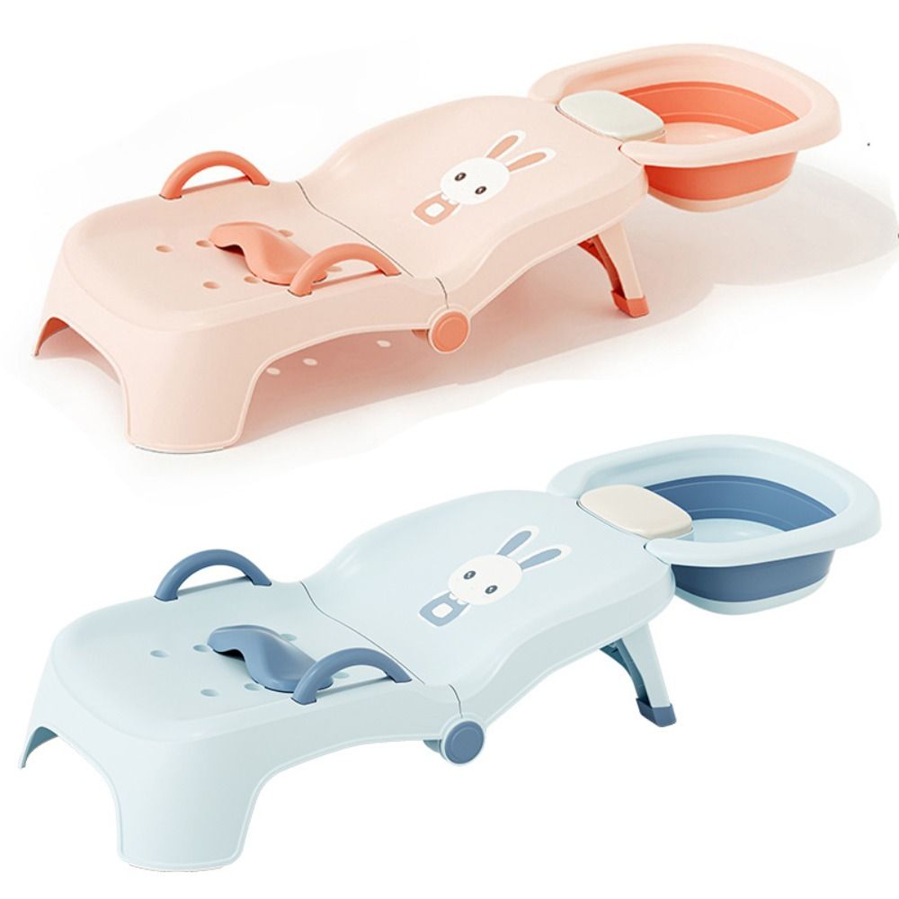 Baby Bath Tub Foldable - Ayarlanabilir Çocuk Şampuan Koltuğu, Şampuan Lavabosu,