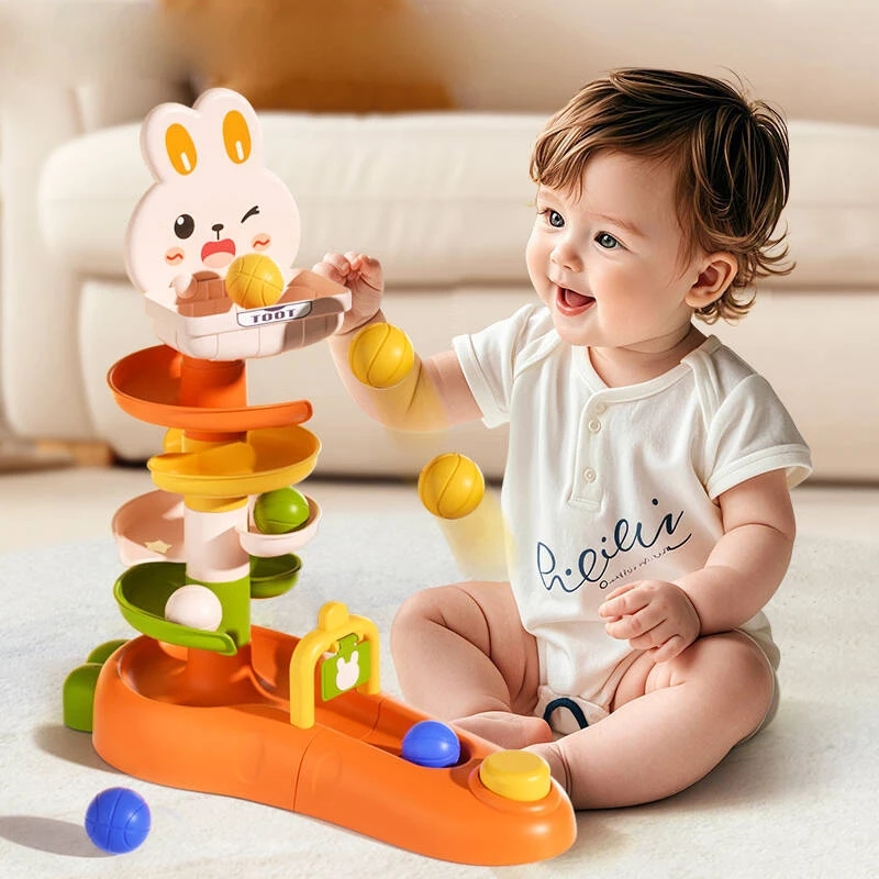 Toddler Learning Tower - Montessori Bebek Top Düşürme Oyuncağı, Yürümeye
