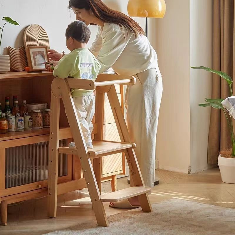 3 Yükseklikli Çocuk Ahşap Basa - Toddler Learning Tower incelemesi ve fiyatı
