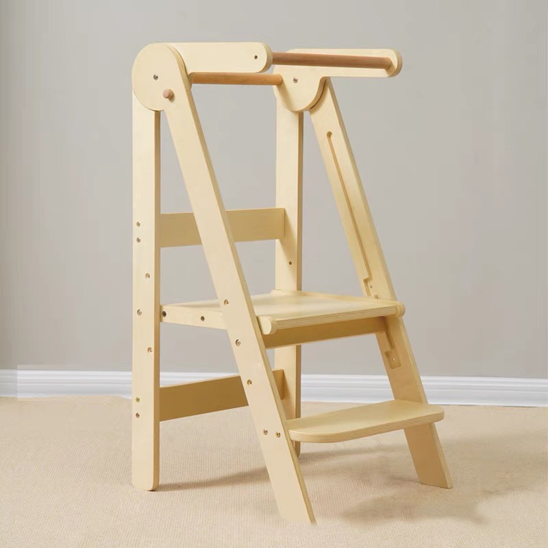 3 Yükseklikli Çocuk Ahşap Basa - Toddler Learning Tower incelemesi ve fiyatı