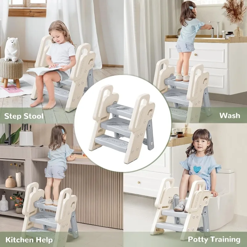 Kolları ile 3 adım dışkı kayma - Toddler Learning Tower incelemesi ve fiyatı