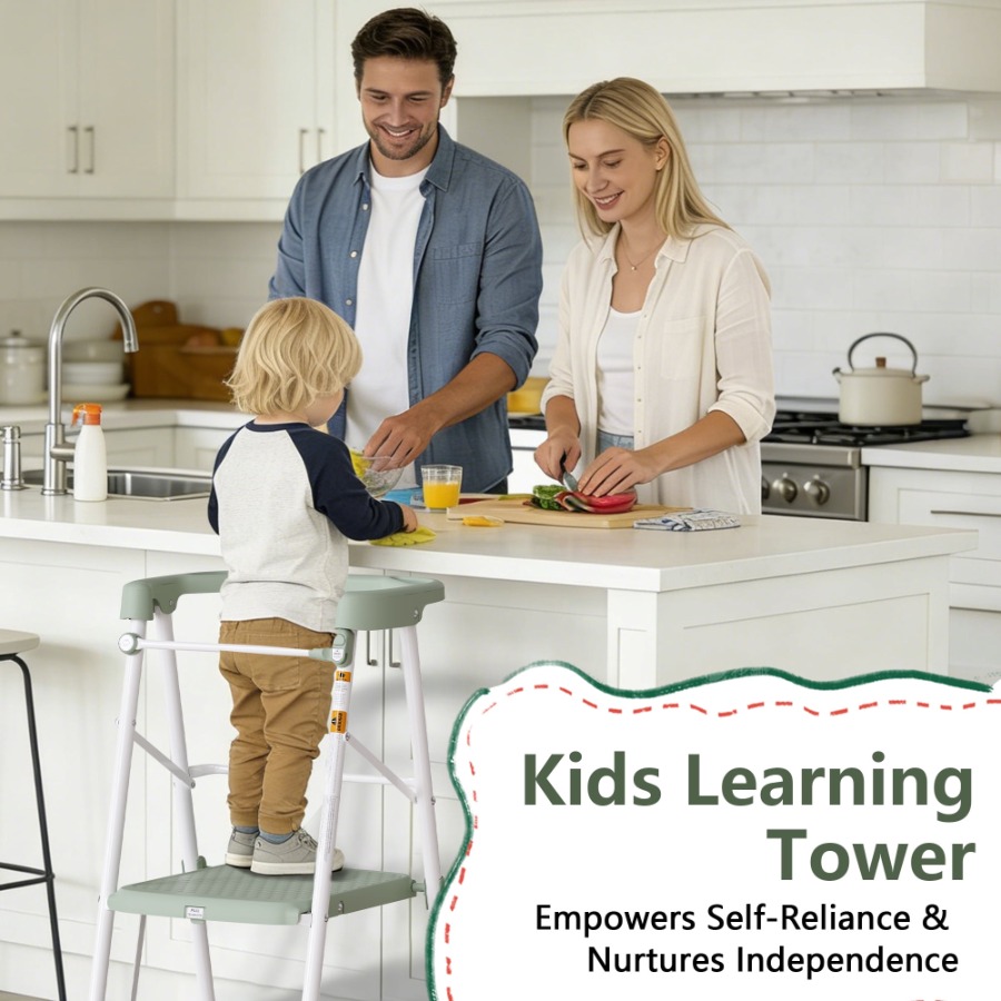 Katlanabilir Öğrenme Kulesi iç - Toddler Learning Tower incelemesi ve fiyatı