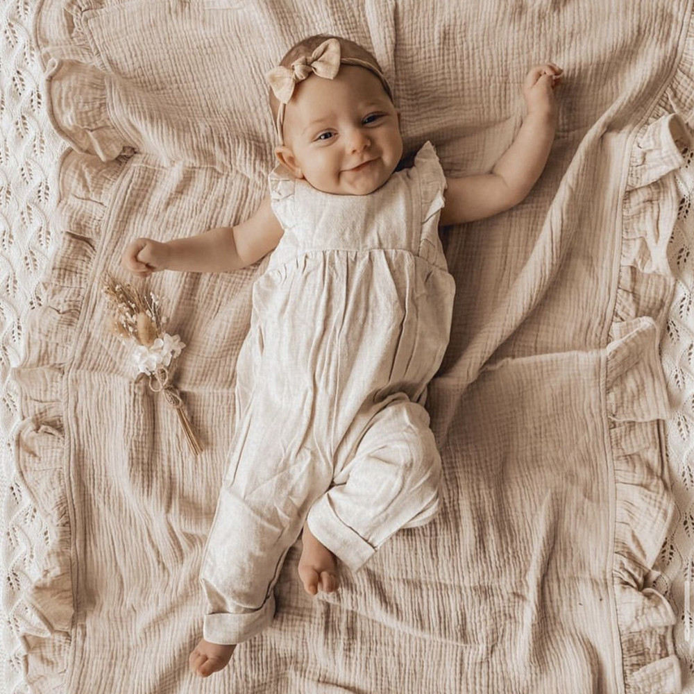 INS Ruffled Muslin Bebek Kunda - Baby Products Organic incelemesi ve fiyatı