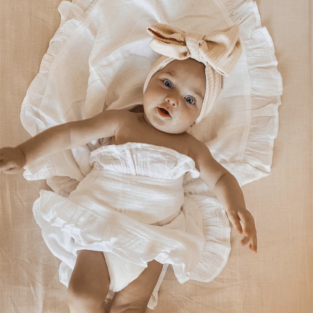 INS Ruffled Muslin Bebek Kunda - Baby Products Organic incelemesi ve fiyatı